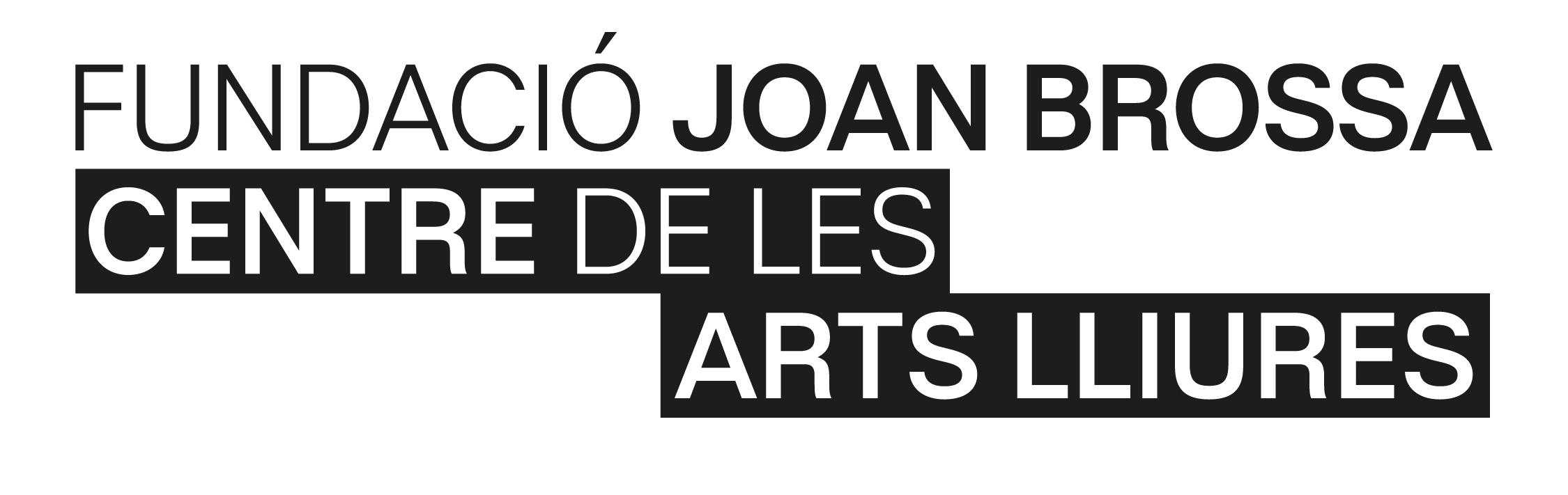 Logo Centre de les Arts Lliures - Fundació Brossa