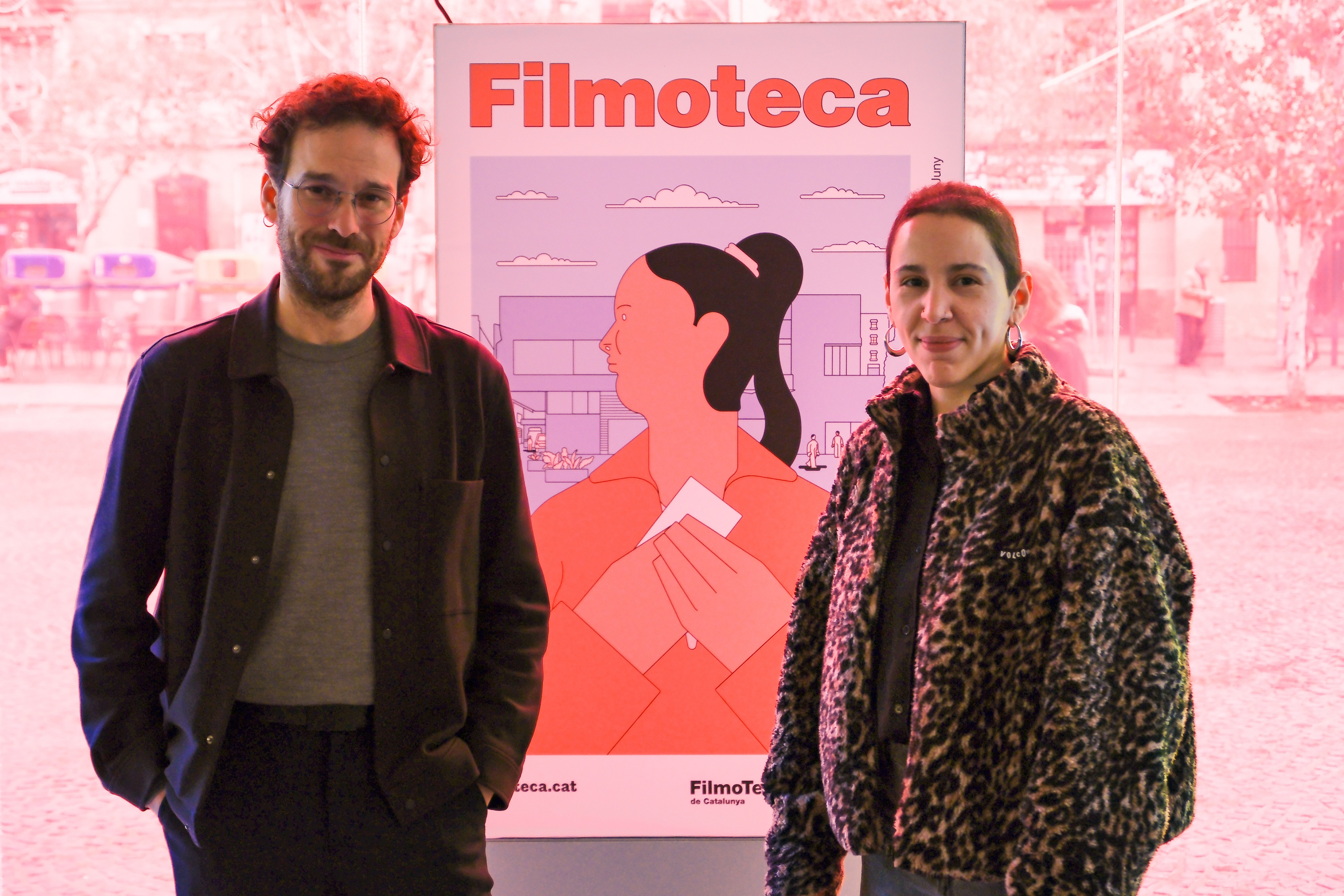 Pablo La Parra Pérez i Nadia hafid. Roda de premsa de presentació de la programació 2026