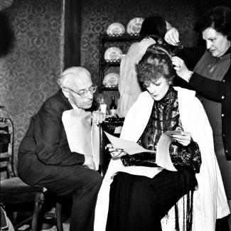 George Cukor i Maggie Smith