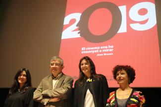 Presentació - Isa Campo, Esteve Riambau, Laura Borràs, Icíar Bollaín