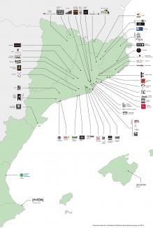 Mapa Cineclubs Catalunya