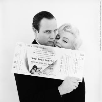 Marilyn Monroe i Marlon Brando. Novembre, 1955. Fotografia de Milton H. Greene © 2020 Joshua Greene 